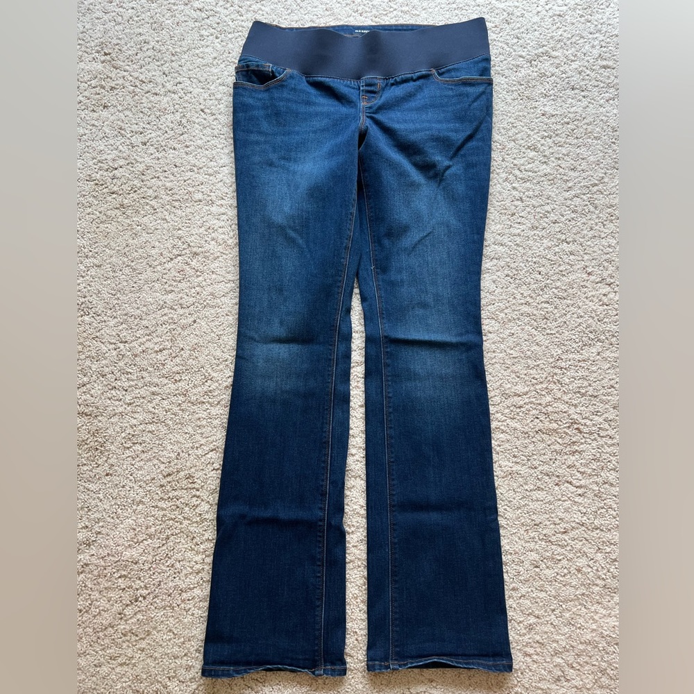 Maternity Front-Low panel jeans
